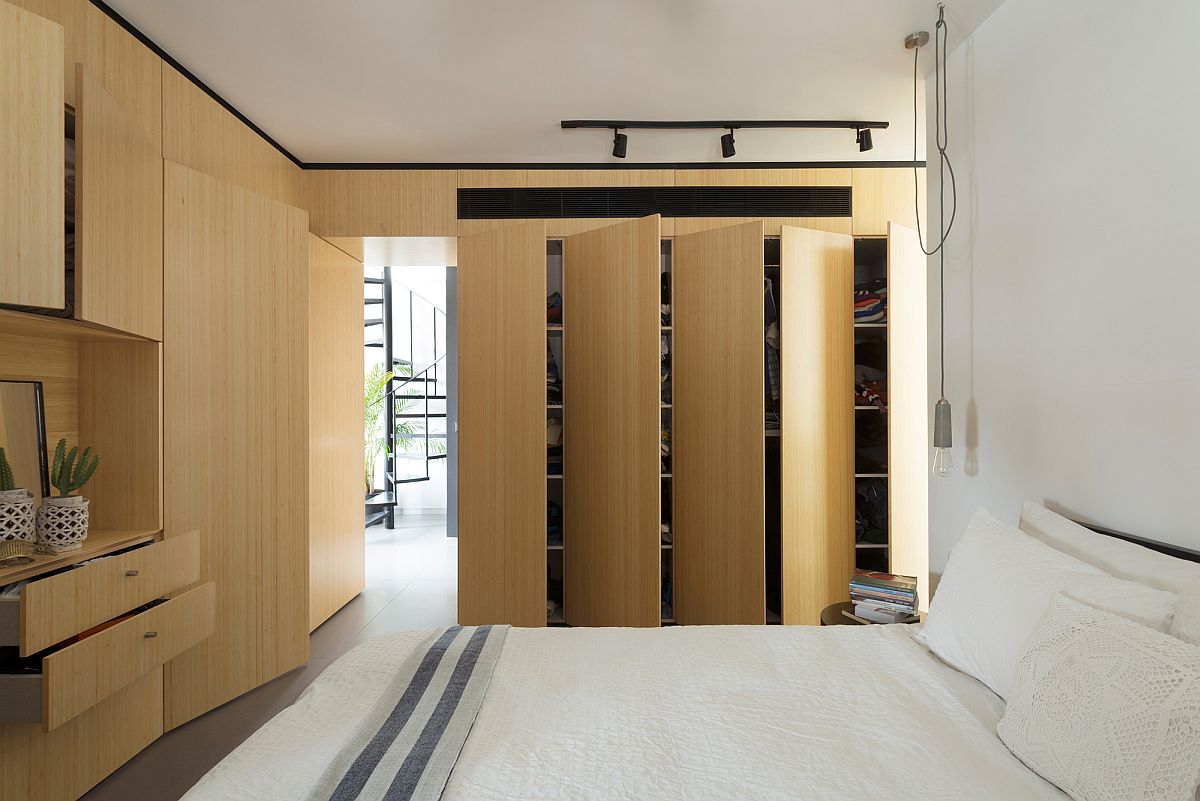 Wide-door closets and drawers inside the master bedroom provide maximum storage