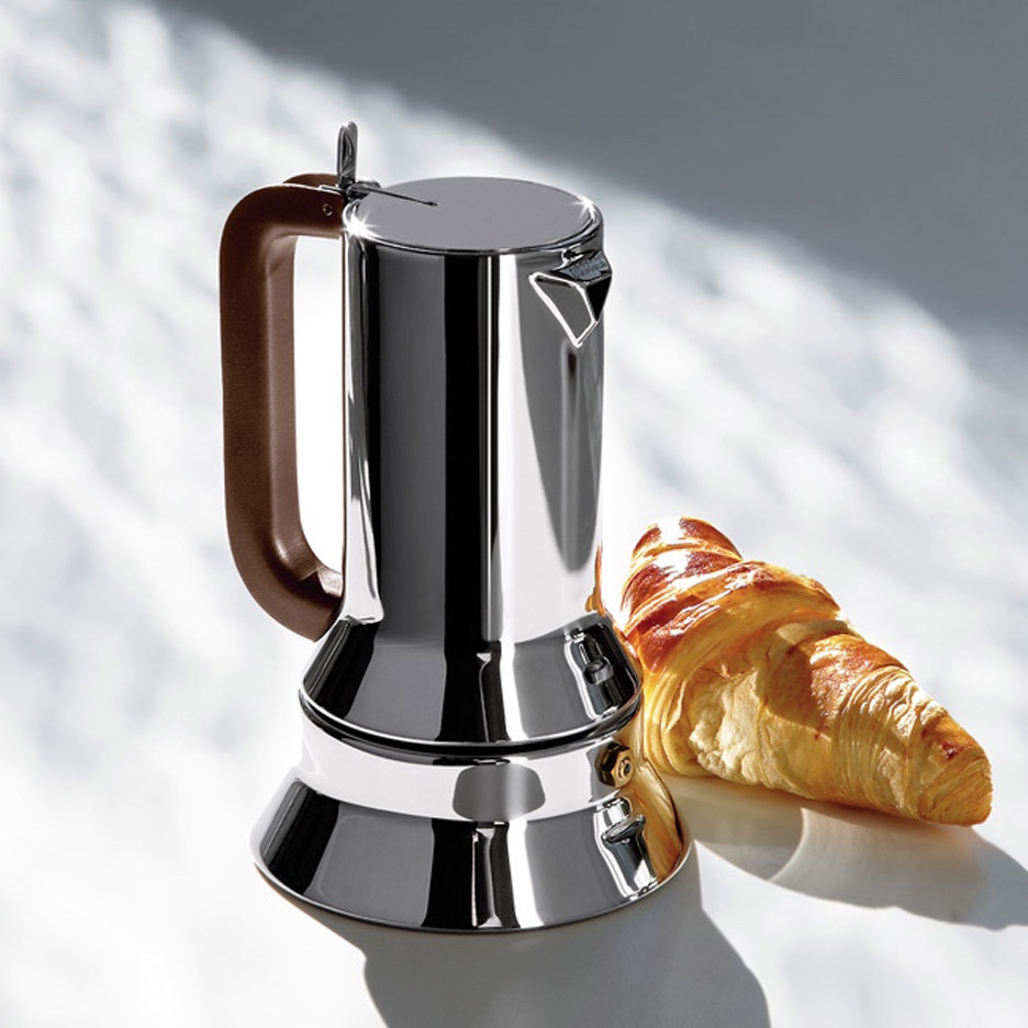 9090 espresso coffee maker (1978) for Alessi. Image via Dezeen.