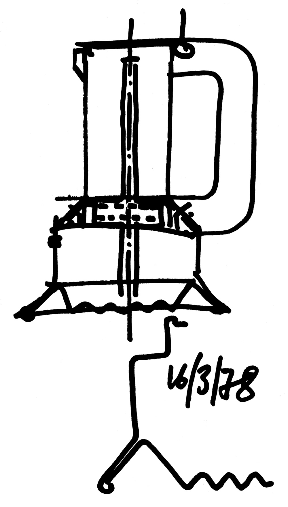 9090 espresso coffee maker sketch. Image via Die Neue Sammlung.