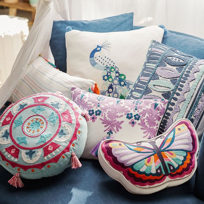 Boho chic pillows from PB Teen