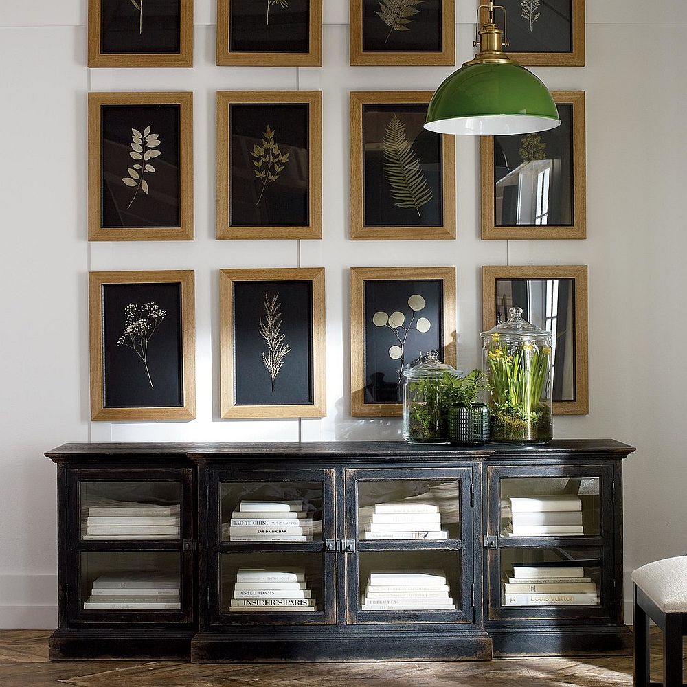 Botanicals on Black IV shapes a fabulous gallery wall [From: Ethan Allen]