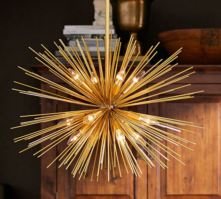 Brass lighting from Pottery Barn