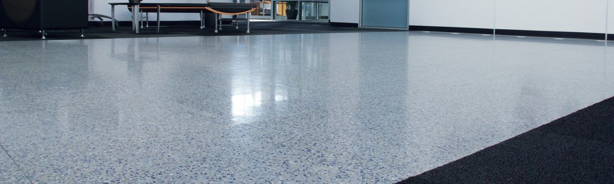 Commercial space featuring terrazzo tile