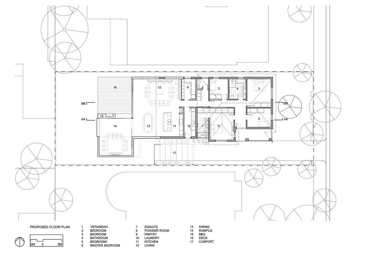 Contemporary single level renovated house in Victoria - Floor plan