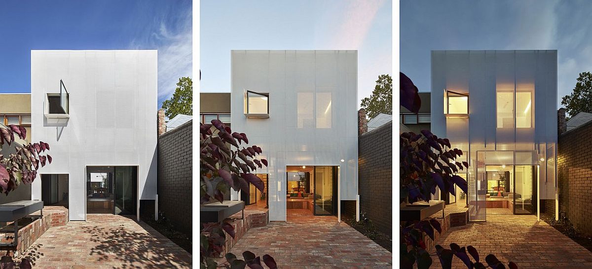 Contemporray rear extension of terrace house in Melbourne