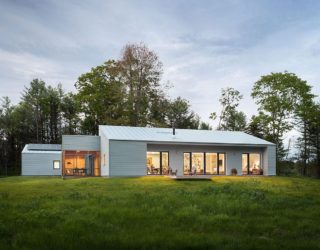 Solar-Powered Zero-Energy Home Surrounded by a Pine Forest