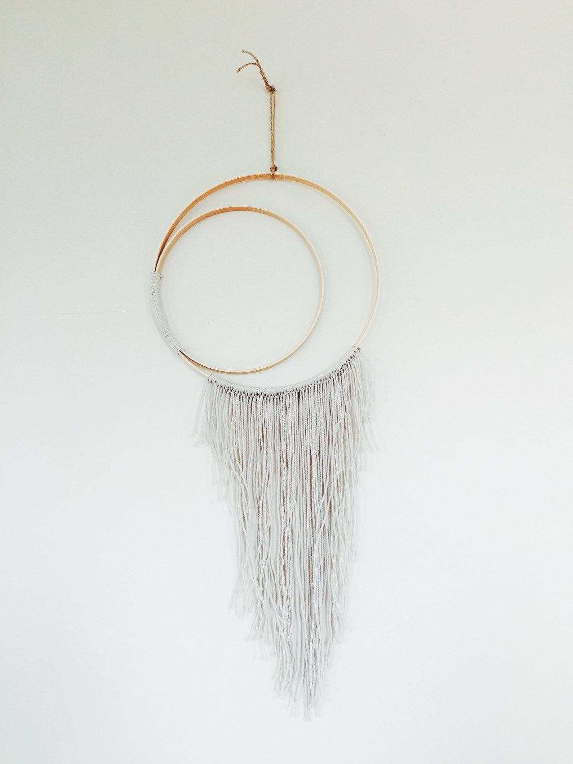 Crescent moon wall hanging