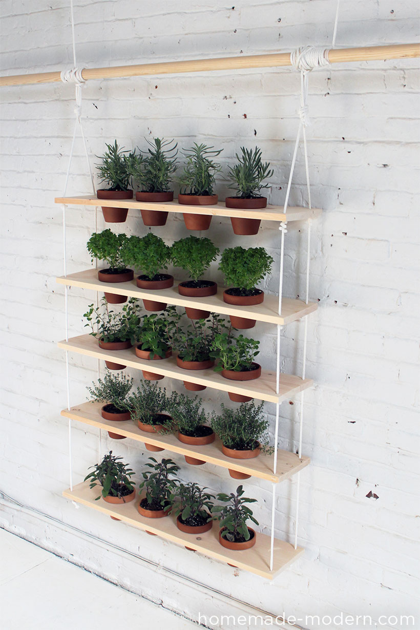 DIY vertical garden from HomeMade Modern