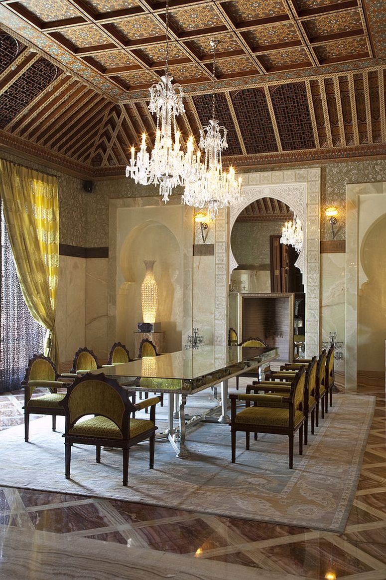 Dining room at Royal Mansour Marrakech Hotel offers ample inspiration [Design: OBM International]