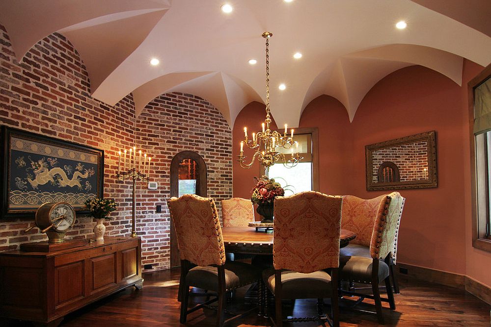 Dining room finds a balance between Moroccan and Tuscan styles