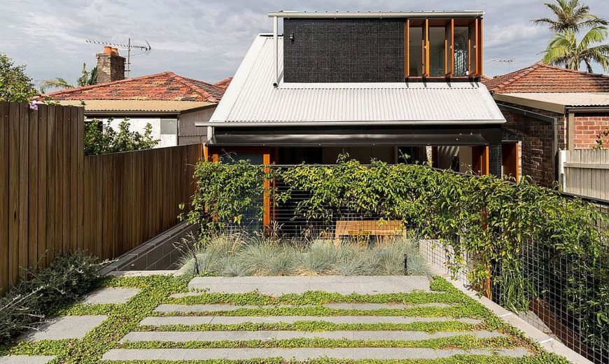 Budget Family Home in Sydney Uses Reclaimed Bricks, Concrete and Tile