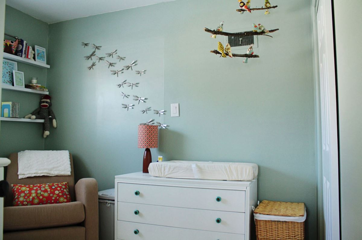 Dragonflies in a modern nursery