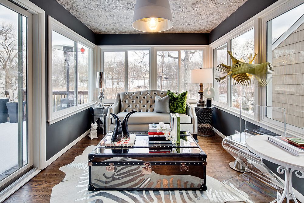 Dramatic mirrored coffee table is truly a showstopper [From: Mark Teskey Architectural Photography]