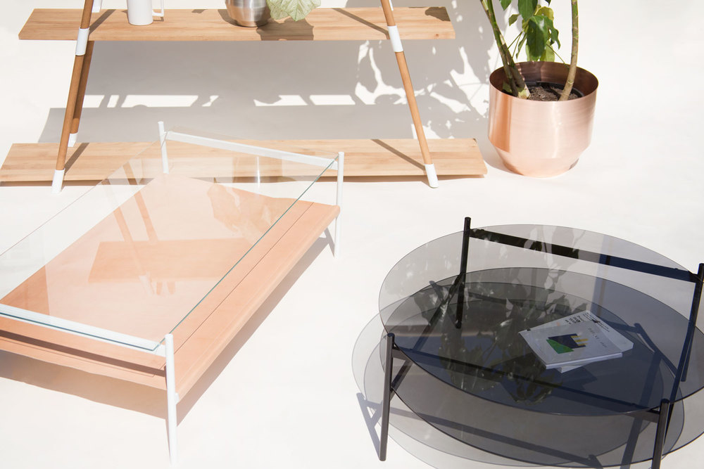 Duotone coffee tables from Yield