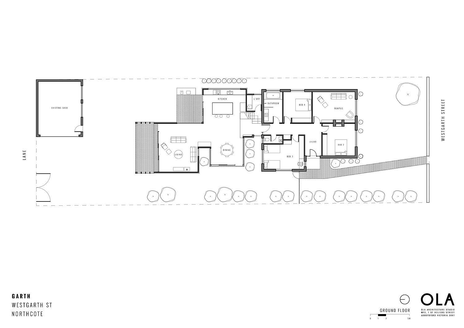 Ground floor plan of the revamped and extended Melbourne home