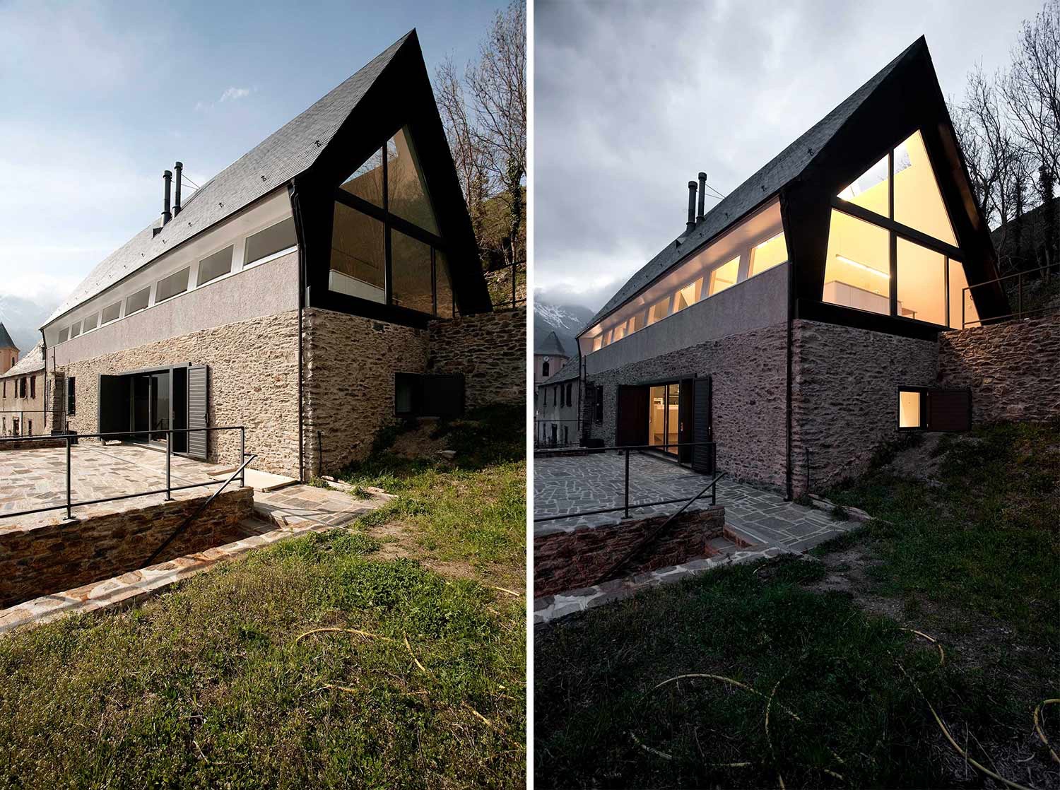 House at the Pyrenees gable end