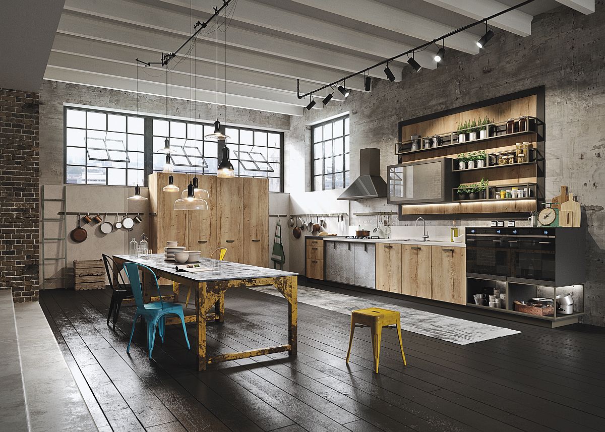 Industrial modern Loft kitchen by Marcon