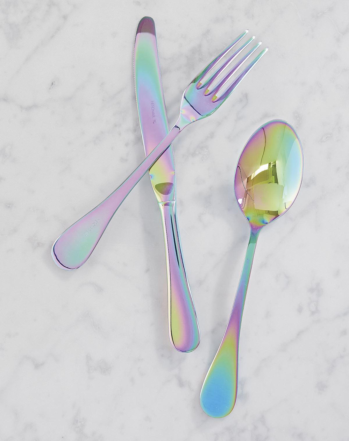 Iridescent flatware from CB2