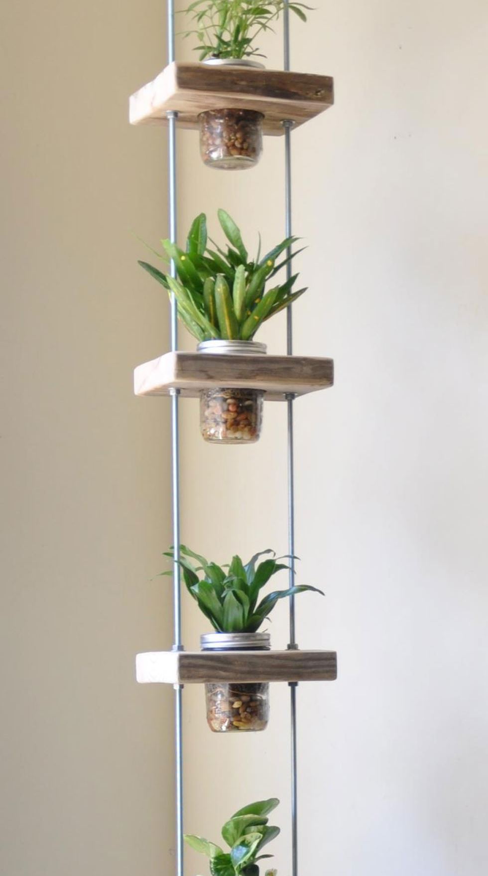 Long DIY vertical garden