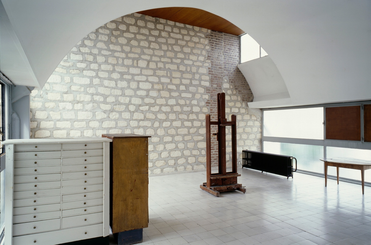 Le Corbusier's painting studio at Molitor. Photo by Oliver Martin-Gambier © FLC/ADAGP.