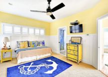 Nautical-kids-bedroom-in-blue-yellow-and-white-217x155