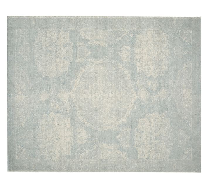 Porcelain blue rug from Pottery Barn