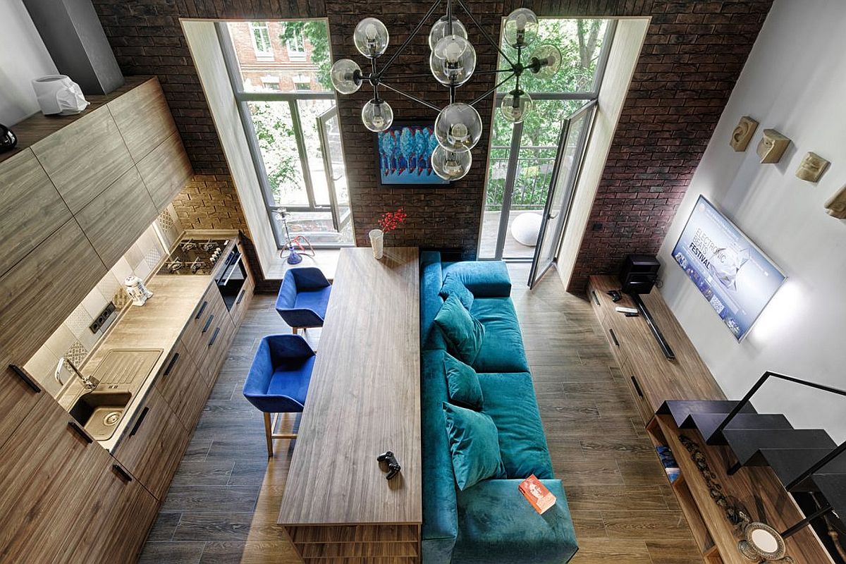 Mezzanine-Level Bedroom Adds Extra Space to Small Kiev ...