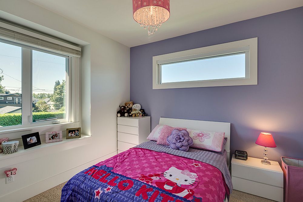 Smart Hello Kitty bedding for the contemporary girls' bedroom [Design: Clay Construction]