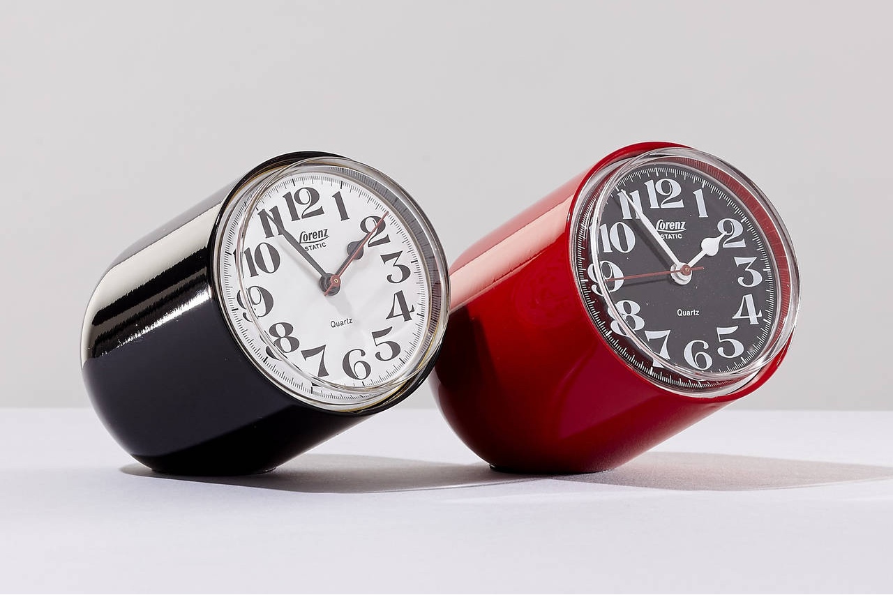 The Static table clock (1960) is manufactured by Lorenz Milano. The clock is both topple proof and satisfyingly hefty. Winner of the Prize Compass d'Oro in 1960. Photo: F. Martin Ramin/The Wall Street Journal.