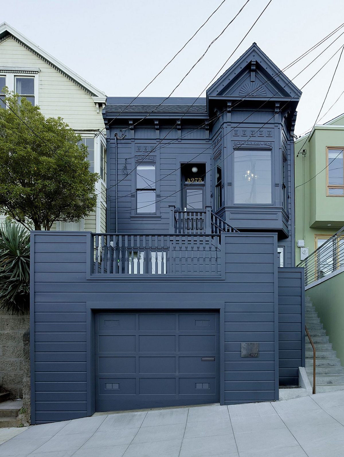 Street facade of the revamped 25th St Residence by Geremia Design