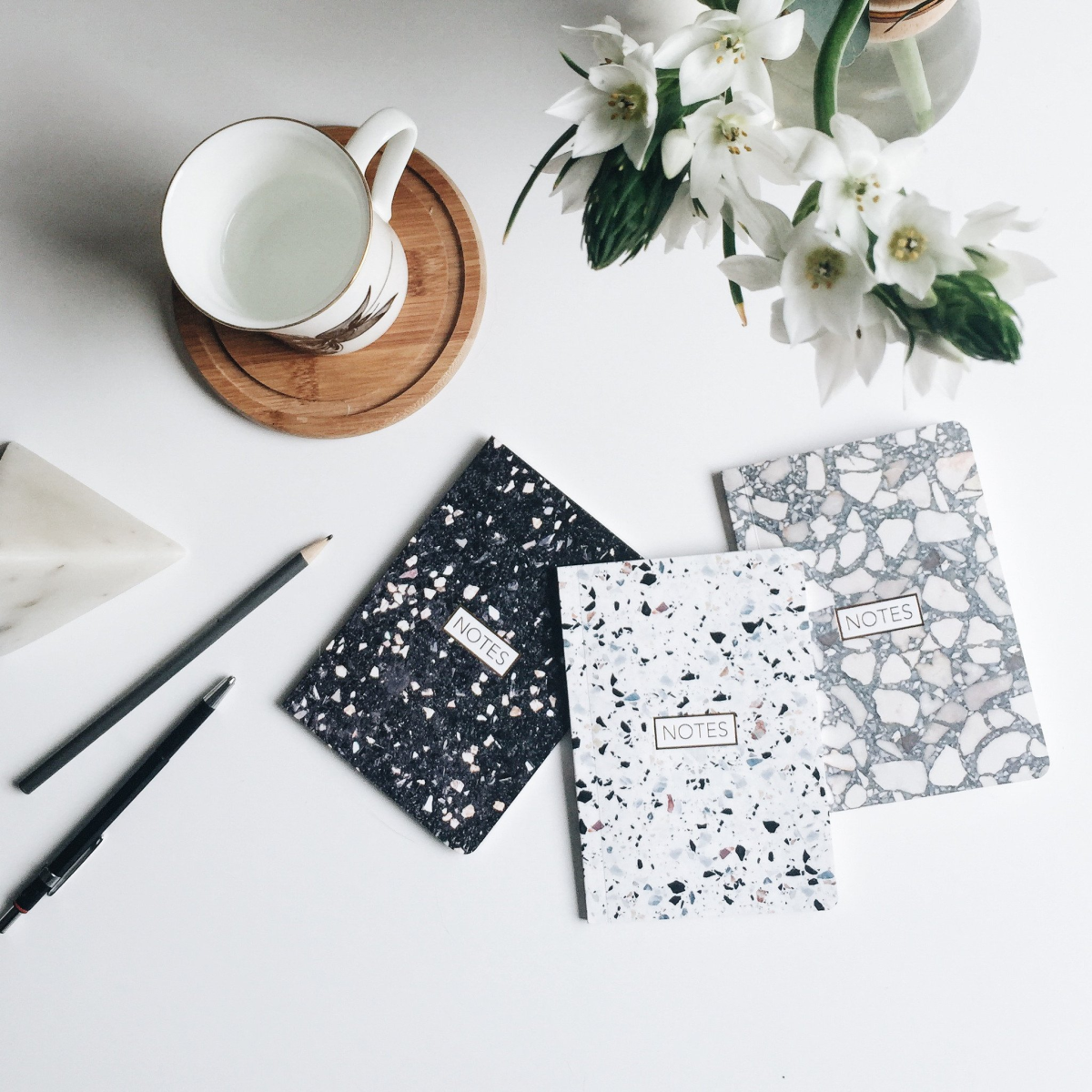 Terrazzo notebooks from Form Maker