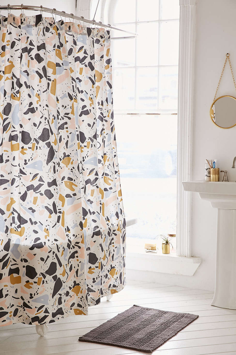 Terrazzo shower curtain from Urban Outfitters