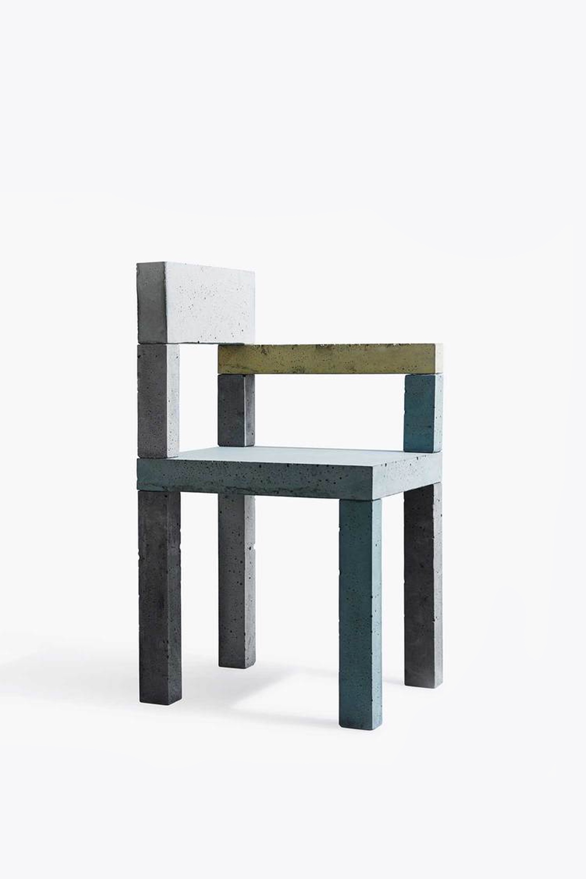 Untitled (Concrete Chair) designed by artist Magnus Pettersen. Meshing art with design, this chair's concrete utilitarian aspect is cleverly expressed.