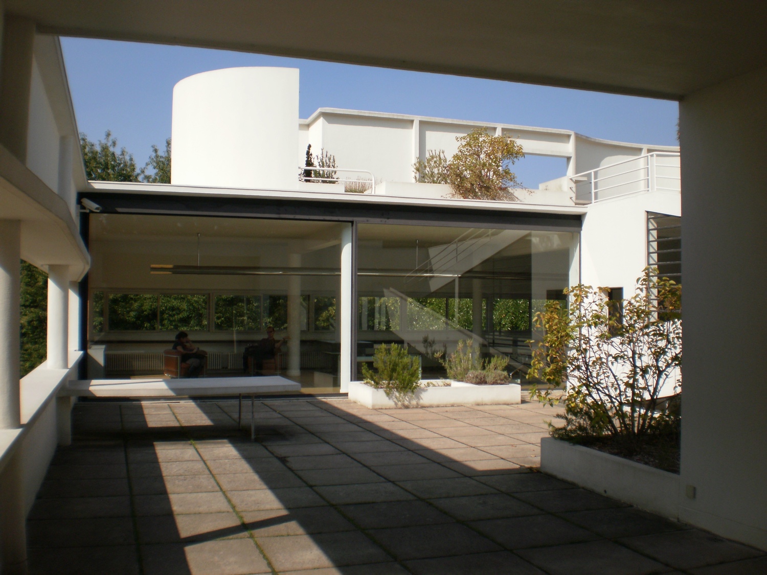 Villa Savoye rooftop. Photo by R. Grelaud © FLC/ADAGP.