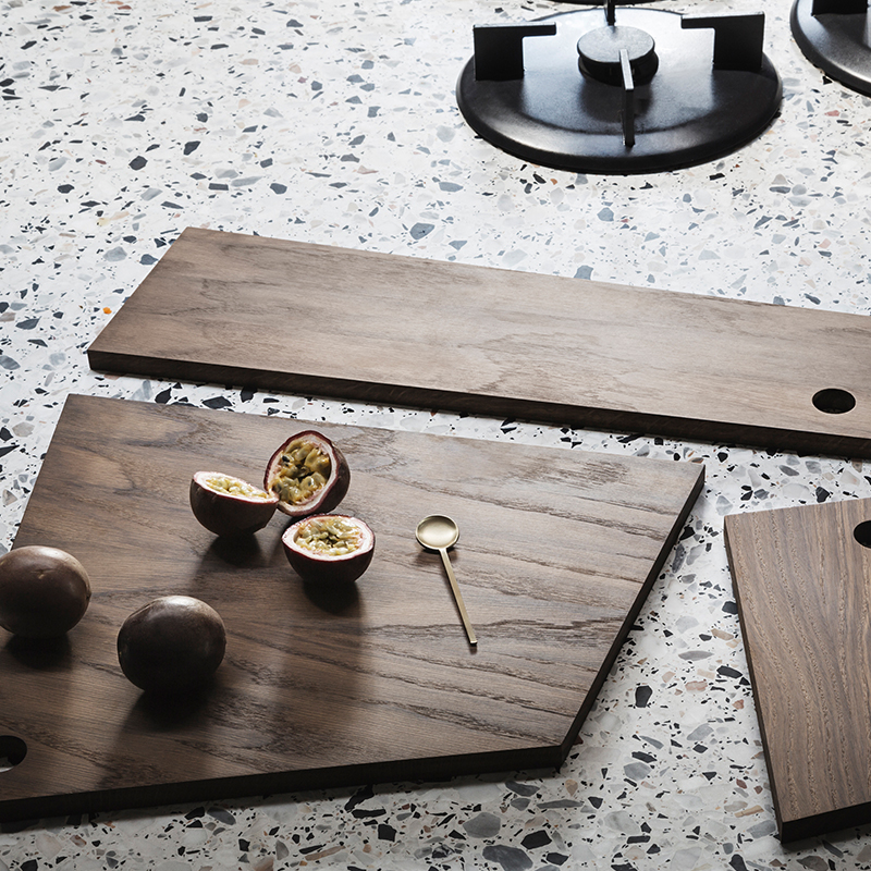 Asymmetric cutting boards from ferm LIVING