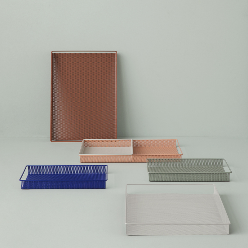 Colorful metal trays from ferm LIVING