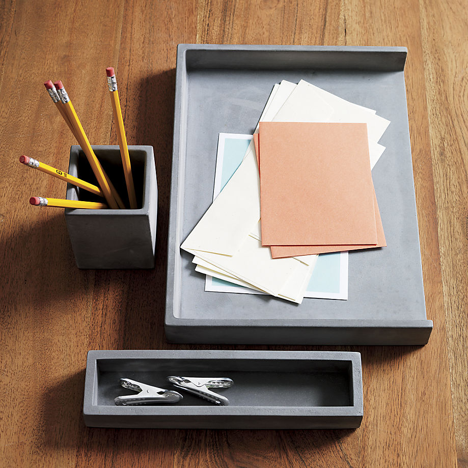 Concrete Desk Accessories From CB2 