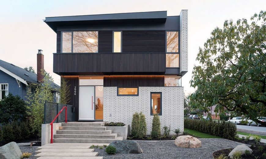 This Vancouver Home Wows with a White Brick Façade and Bamboo Garden