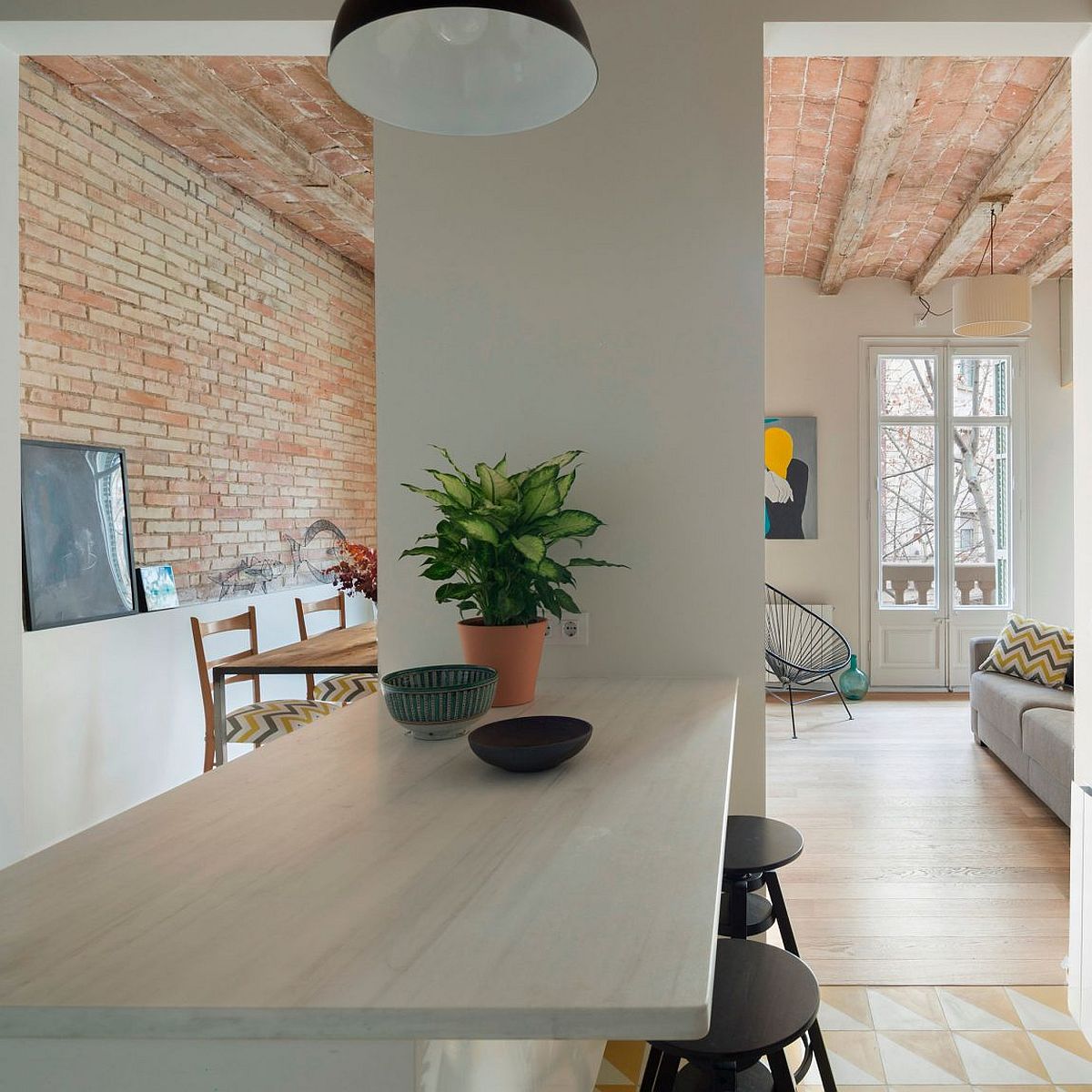 Dining area and a relaxing family room at the other end of the house