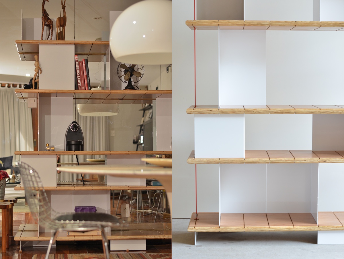 Estante EQUILÍBRIO by Gustavo Bittencourt, is a simple and balanced shelving unit.