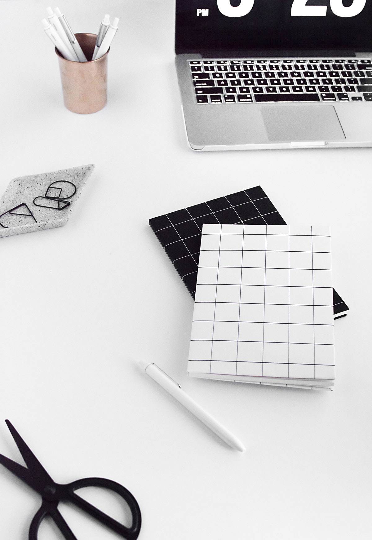 Grid notebook covers from Homey Oh My!