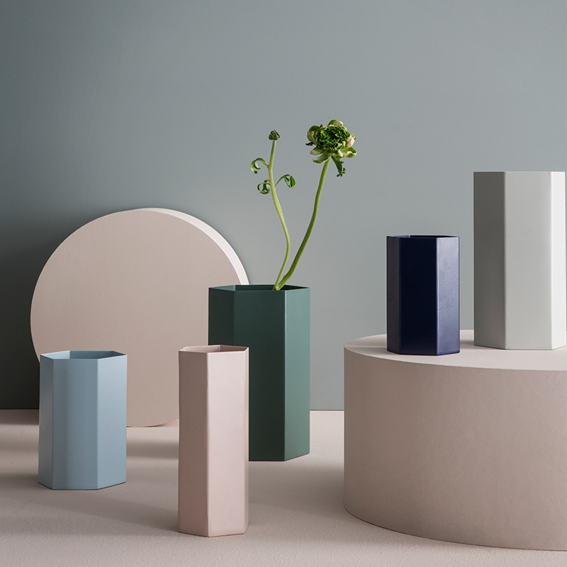 Hexagon vases from ferm LIVING