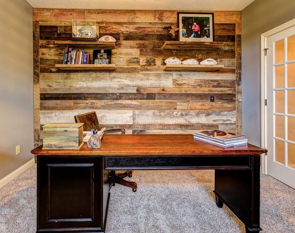 25 Ingenious Ways to Bring Reclaimed Wood into Your Home Office | Decoist