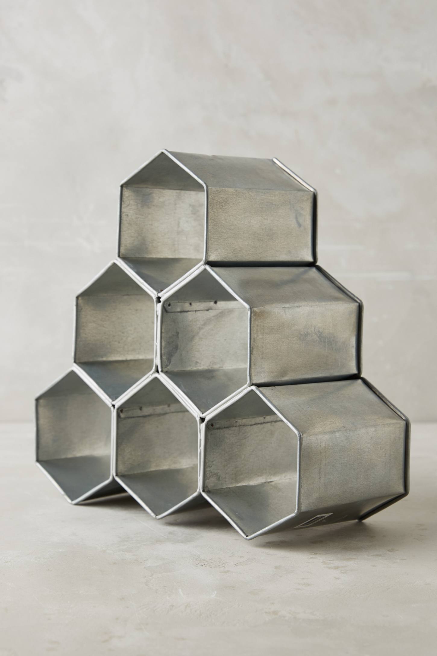 Honeycomb wine holder from Anthropologie