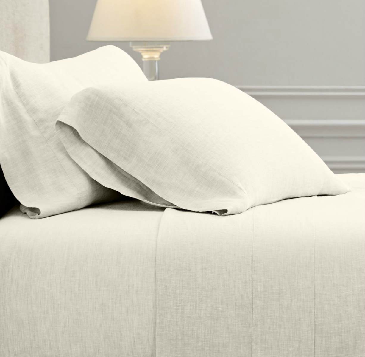 Linen bedding from Restoration Hardware