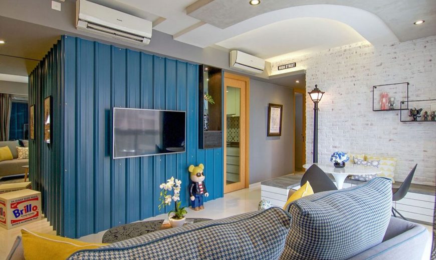 Rejuvenated Singapore Home Inspired by Piet Mondrian and Urban Street Aesthetics