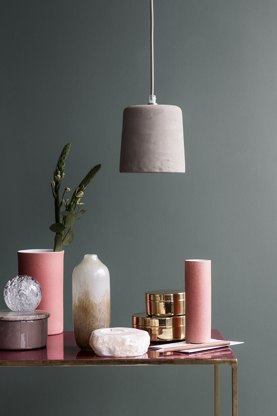 Moss meets dusty pink at Broste Copenhagen