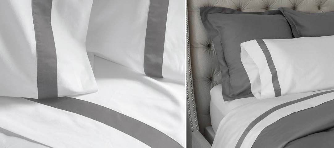 Organic banded sheets from Boll & Branch