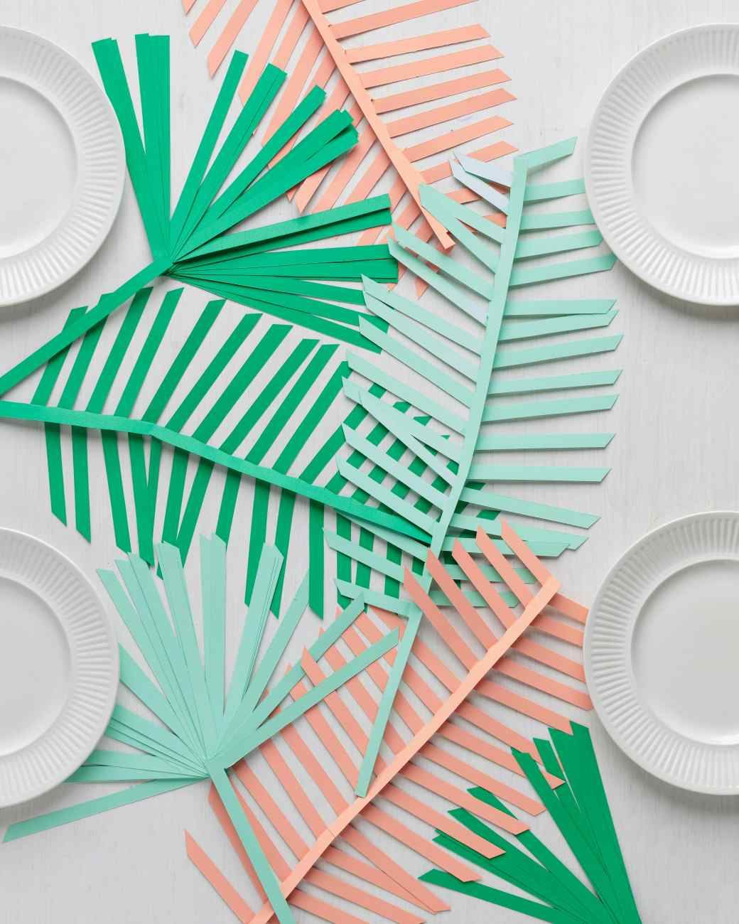 Palm leaf table runner from Martha Stewart