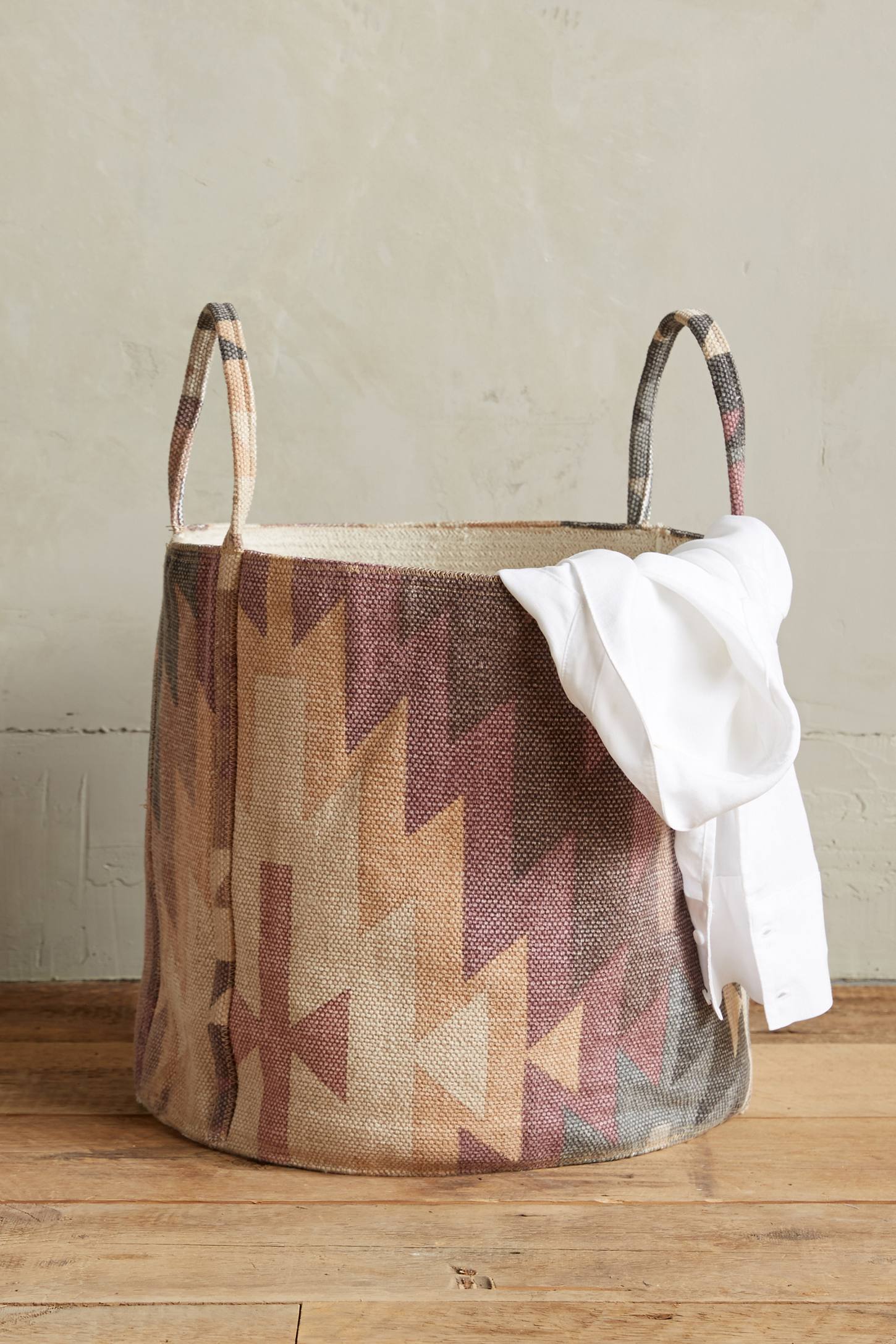 Patterned basket from Anthropologie